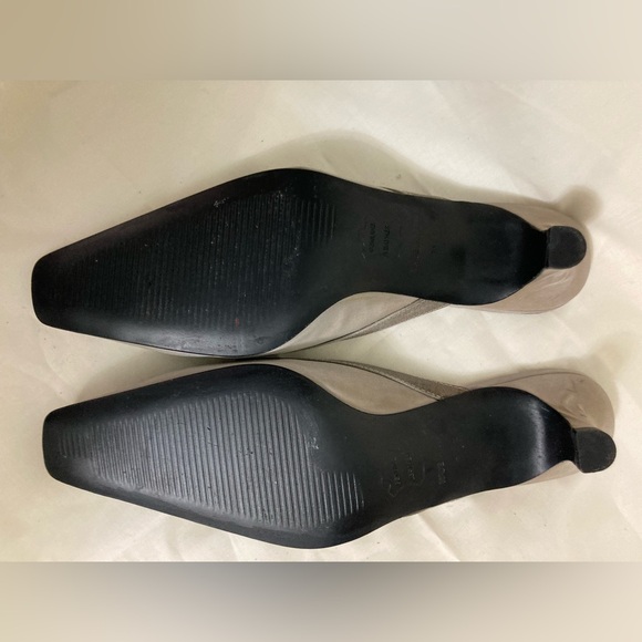 TALBOT'S Square Toe Silk Mules NWOT - Picture 7 of 11